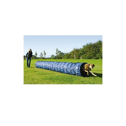Picture of Dog Agility tunnel large nylon blue 60cm by 5m